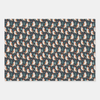 Barn Owl Christmas Wrapping Paper