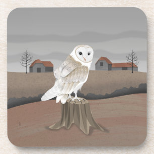 Barn Owl Coaster