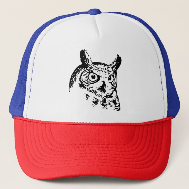 barn owl,cute owl,funny owl,baby owl,snowy owl,owl trucker hat (Front)