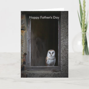 Barn Owl Father's Day Card