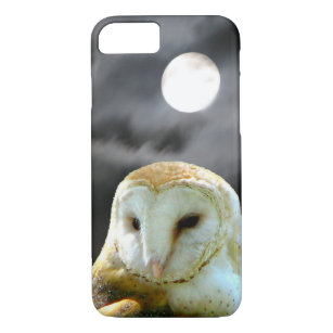 Barn Owl Full Moon Case-Mate iPhone Case
