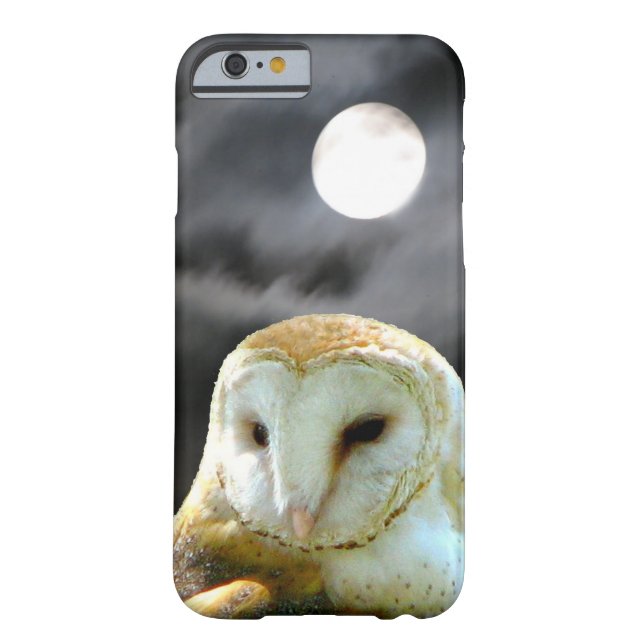 Barn Owl Full Moon Case-Mate iPhone Case (Back)