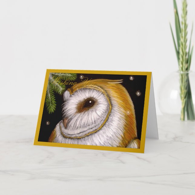 BARN OWL HOLIDAY Card (Front)