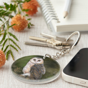 Barn Owl Keychain