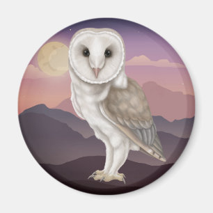 Barn Owl Magnet
