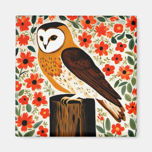 Barn Owl Magnet