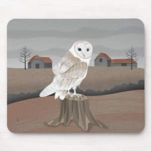 Barn Owl Mouse Mat