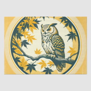 Barn Owl Nature Lovers Owls Tree Earth Day         Tissue Paper