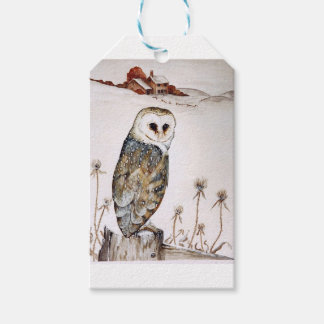 Barn Owl on the hunt Gift Tags