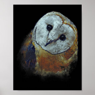 Barn Owl Painting Owl Art  Poster