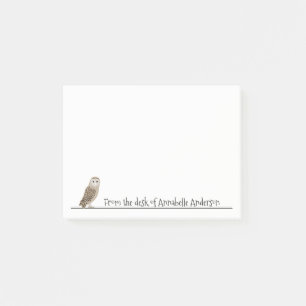 Barn Owl Personalise Post-it Notes