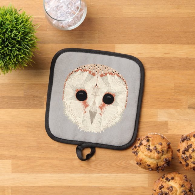 Barn Owl Pot Holder (Top Down)
