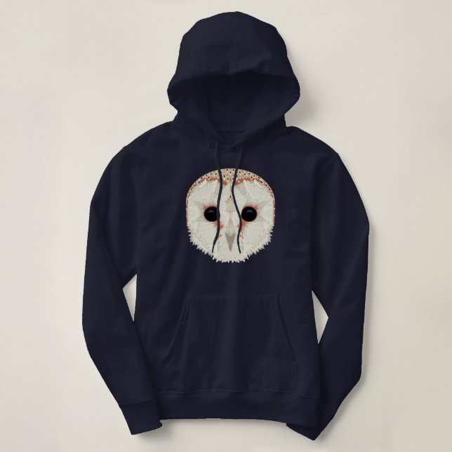 Barn Owl Pullover Hoodie (Design Front)