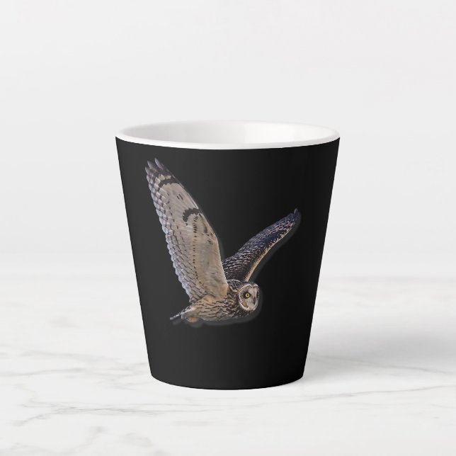 Barn Owl Spirit Animal Nature And Outdoor Lover Latte Mug (Front)