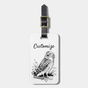 Barn Owl Thunder_Cove Luggage Tag