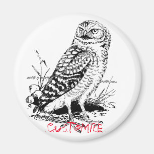 Barn Owl Thunder_Cove Magnet