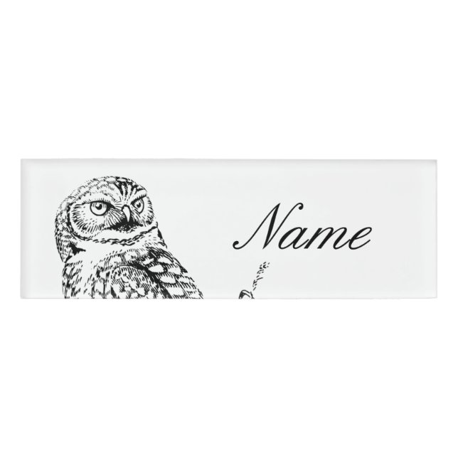 Barn Owl Thunder_Cove Name Tag (Front)