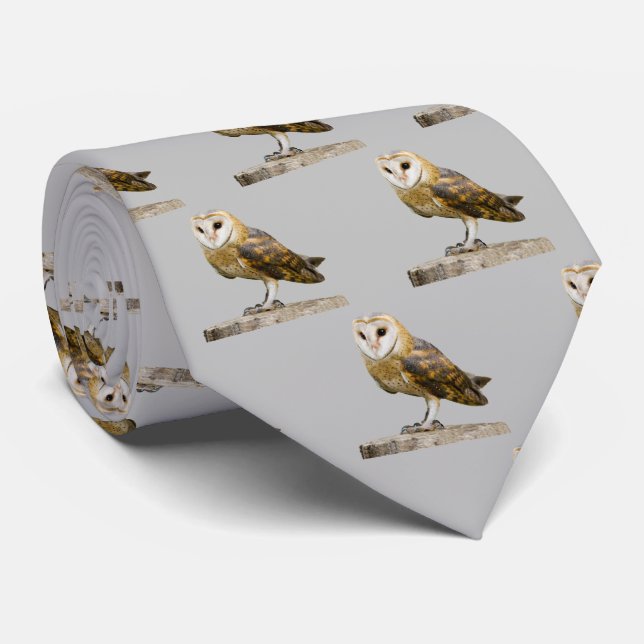 Barn Owl Tie (Rolled)