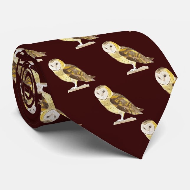 Barn Owl Tie (Rolled)