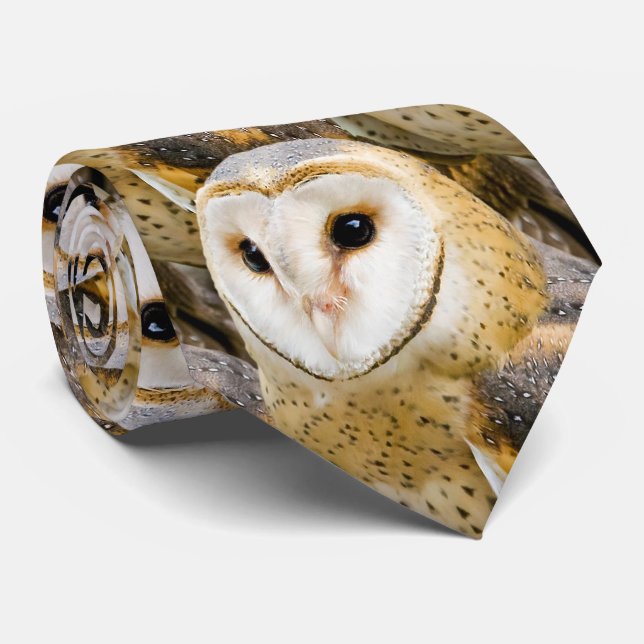 Barn Owl Tie (Rolled)