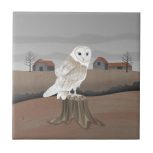 Barn Owl Tile