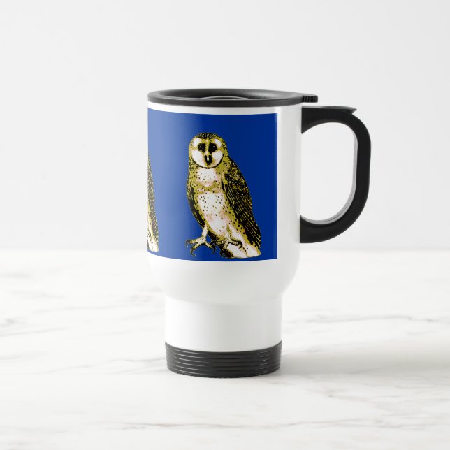Barn Owl Tshirts, Hoodies, Mugs, Buttons Travel Mug (Right)