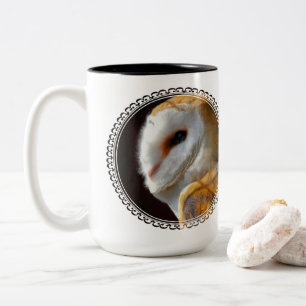 BARN OWL Two-Tone COFFEE MUG