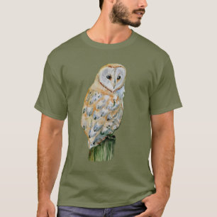 Barn owl watercolor T-Shirt