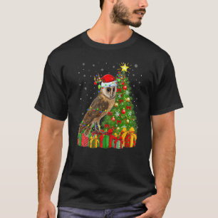 Barn Owl  Xmas Holiday Santa Barn Owl Christmas Tr T-Shirt