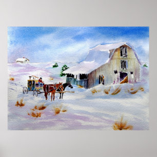 Barn Painting Poster