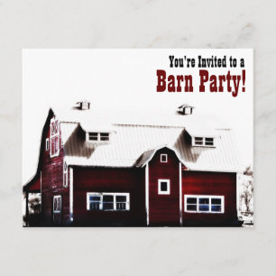 Barn Party - Country Style Get Together Invitation