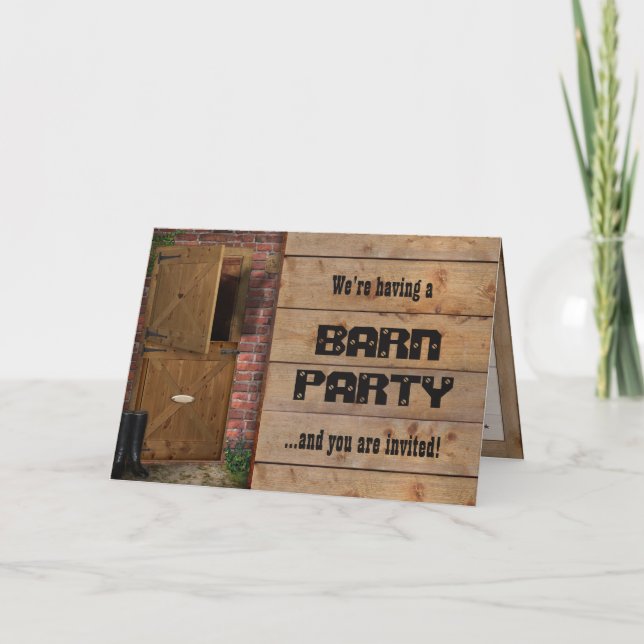 Barn Party Invitation (Front)