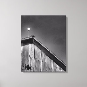Barn Peak Against the Sky Canvas Print