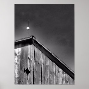 Barn Peak Against the Sky Poster