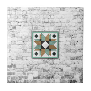 Barn Quilt Star 9 Tile