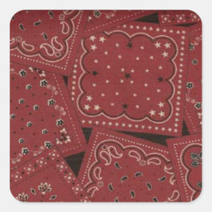 Barn Red Bandanna Stickers