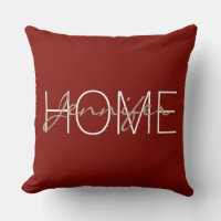Barn red colour home monogram