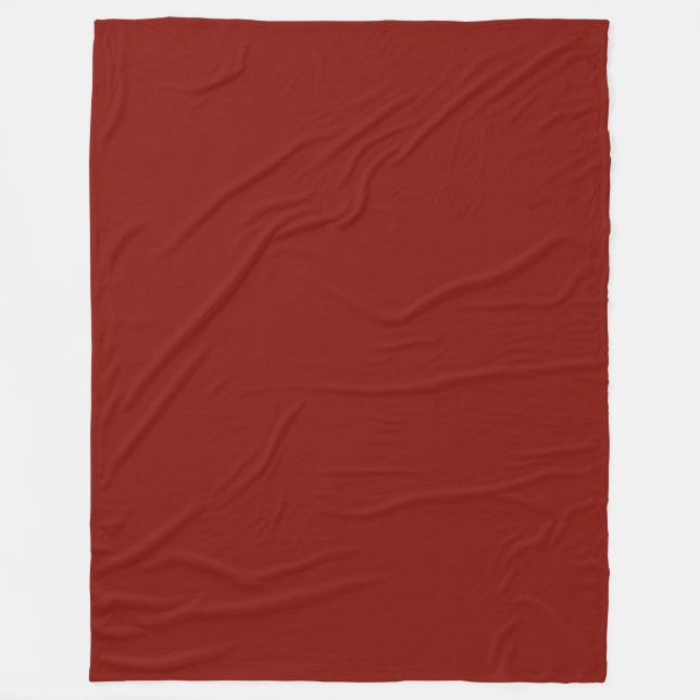 Barn Red (solid colour)  Fleece Blanket (Front)