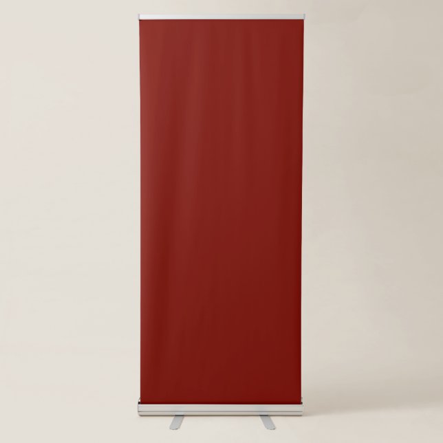 Barn Red (solid colour)  Retractable Banner (Front)