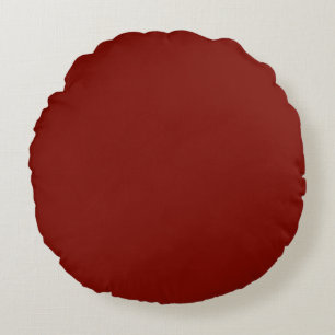 Barn Red (solid colour)  Round Cushion