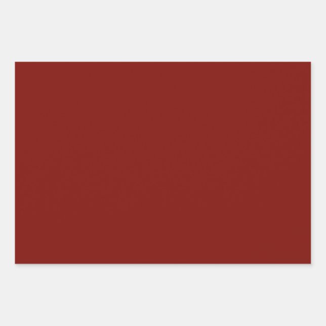 Barn Red (solid colour)  Wrapping Paper Sheet (Front)