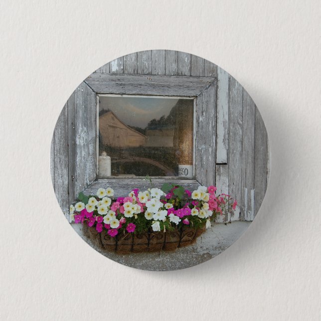 Barn Reflection 6 Cm Round Badge (Front)