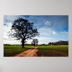 Barn Rural Farm Life Scene Poster Print