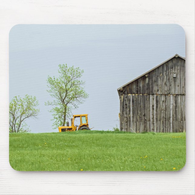 Barn Scene With Tractor Mouse Mat (Front)