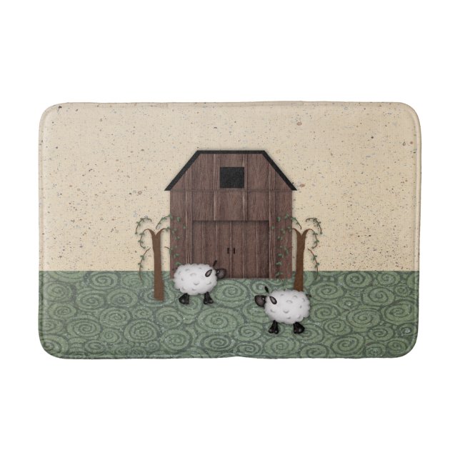 Barn Sheep Bath Mat (Front)