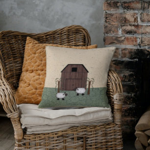 Barn Sheep Pillow
