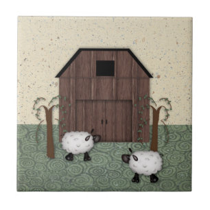 Barn Sheep Tile