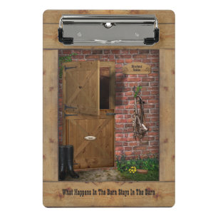 Barn / Stable Clipboard (customisable)