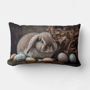 Barn Style Lop Ear Easter Bunny Pillow