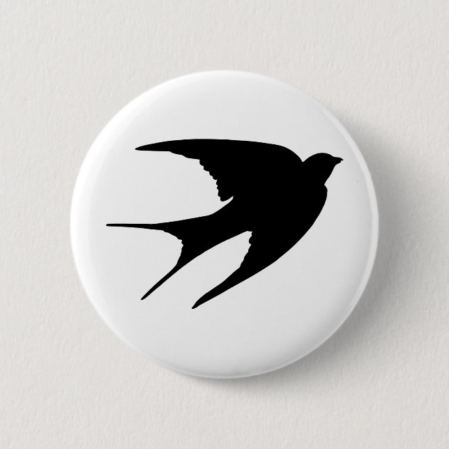 Barn Swallow 6 Cm Round Badge (Front)